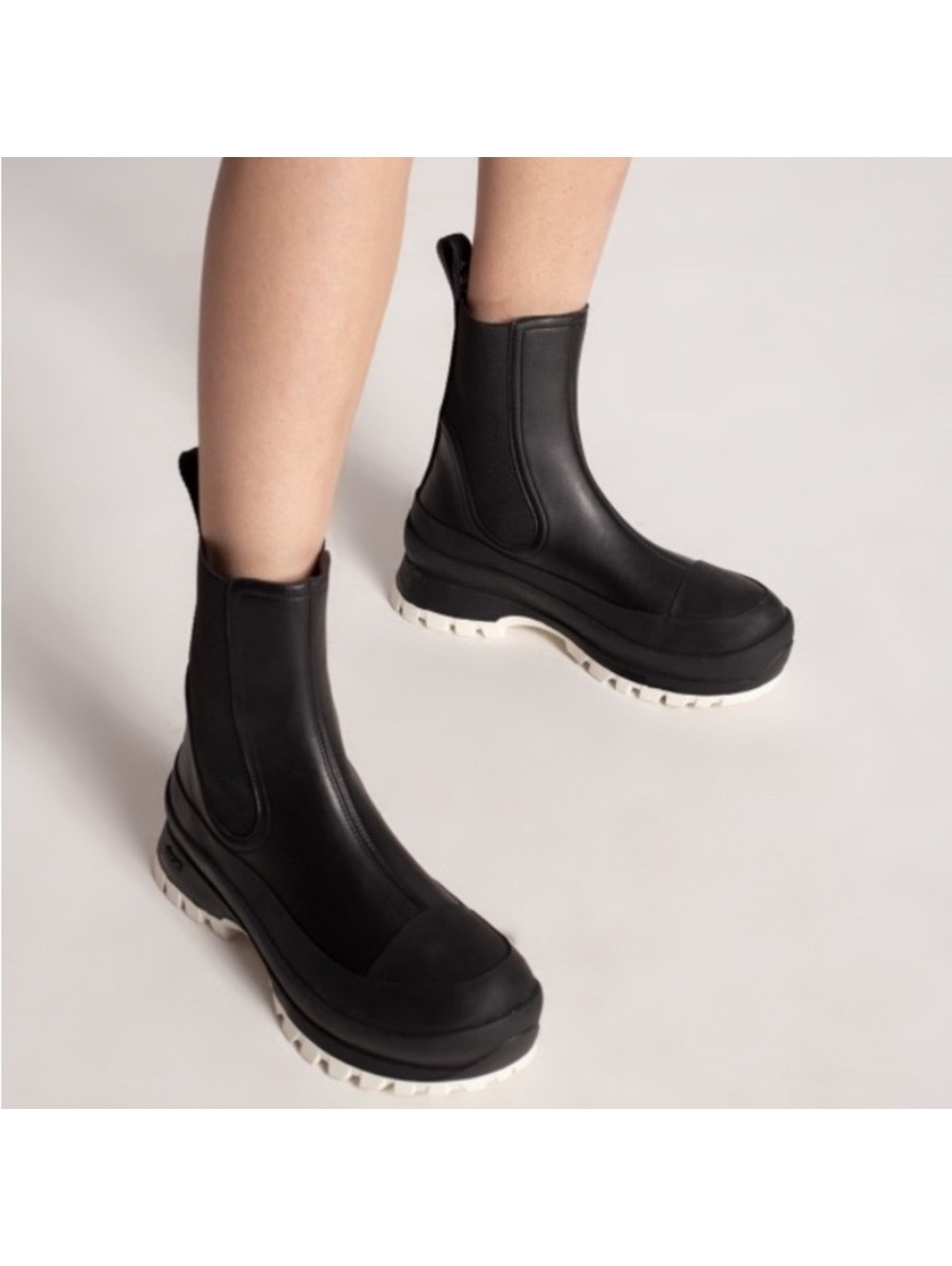 Stella McCartney Trace Chelsea Boots w/Logo Black, Size40 New -Online for Retail